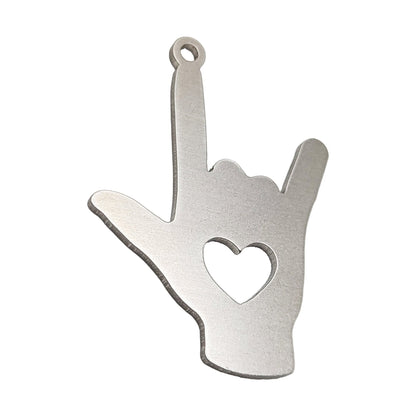 ASL I love You DIY Charm - Authenticaa