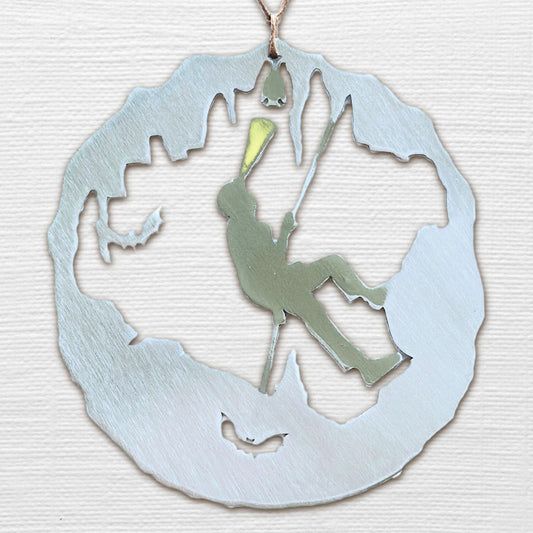 Bat Caver Ornament with optional greeting card - Authenticaa