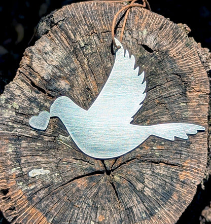 Dove with heart Ornament - Authenticaa