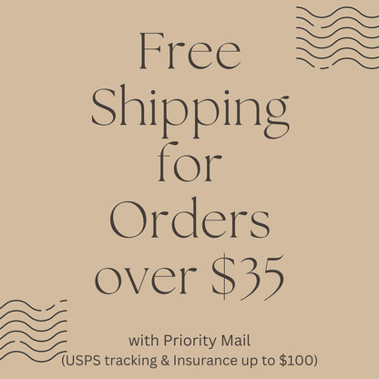 a sign that says free shipping for orders over $ 35