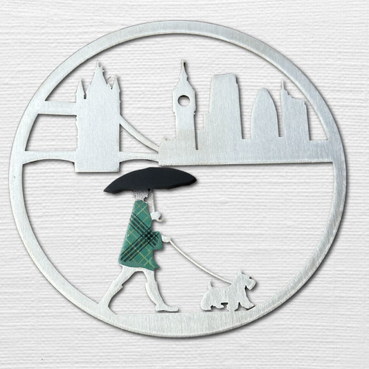 London in the rain ornament - Authenticaa