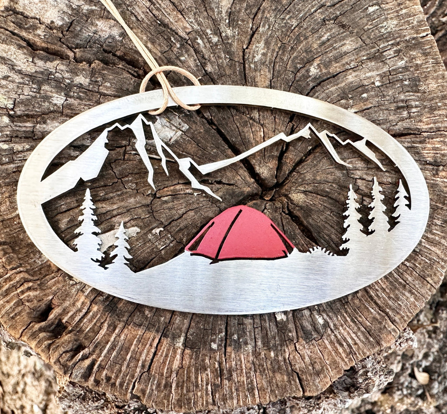 Mountain Camping Ornament - Authenticaa