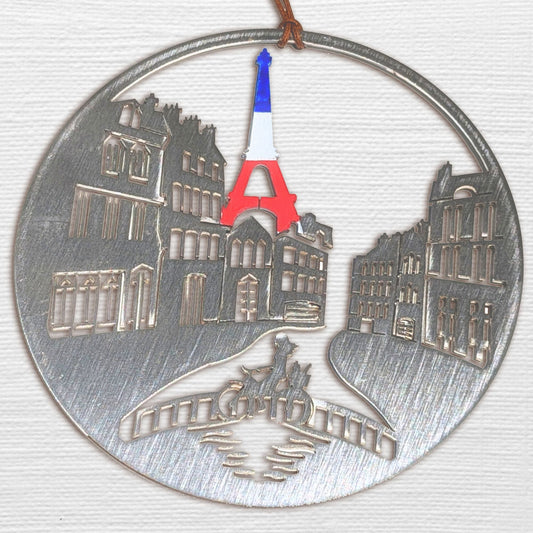 Paris Ornament with optional greeting card - Authenticaa