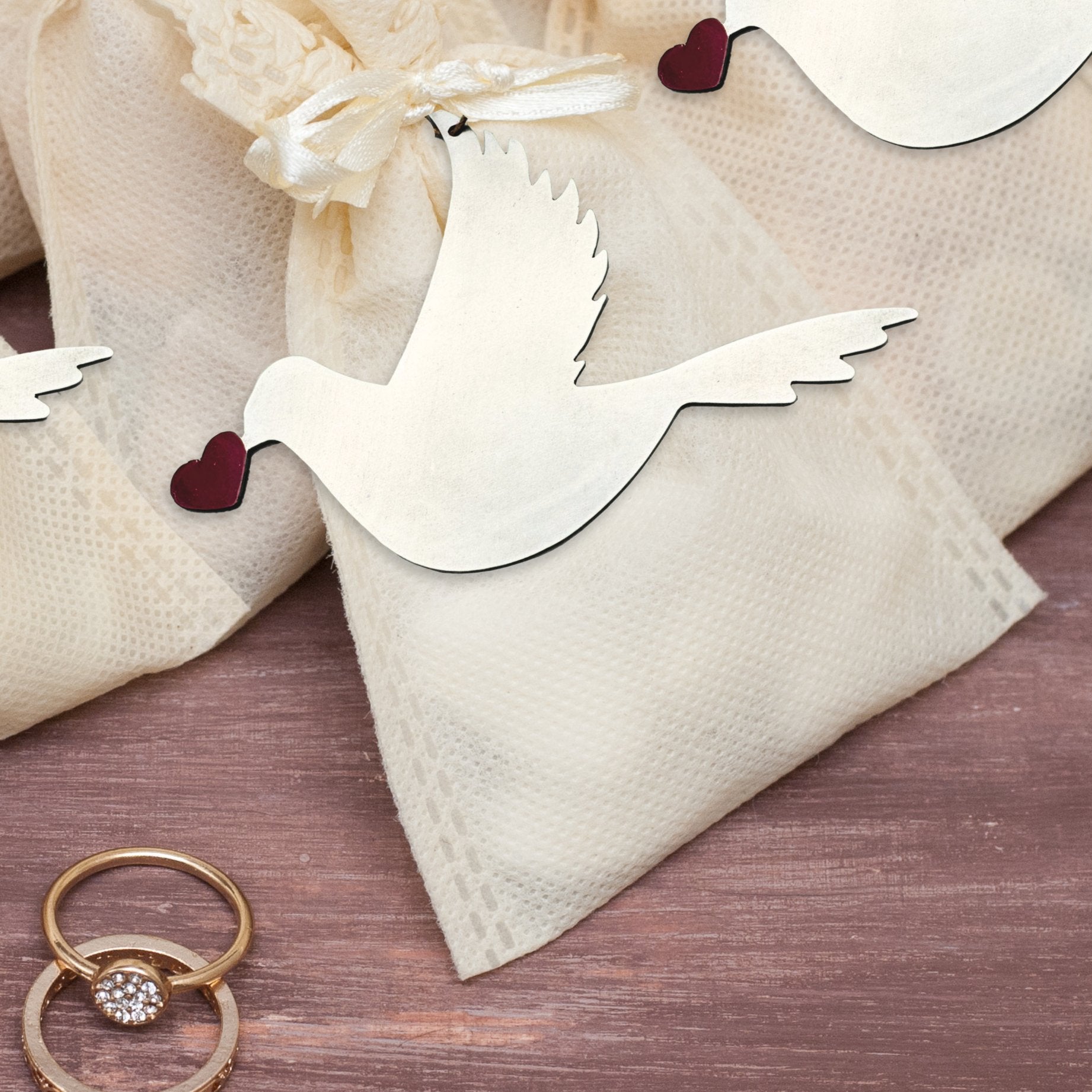 Peace in the World Card and Dove Ornament - Authenticaa