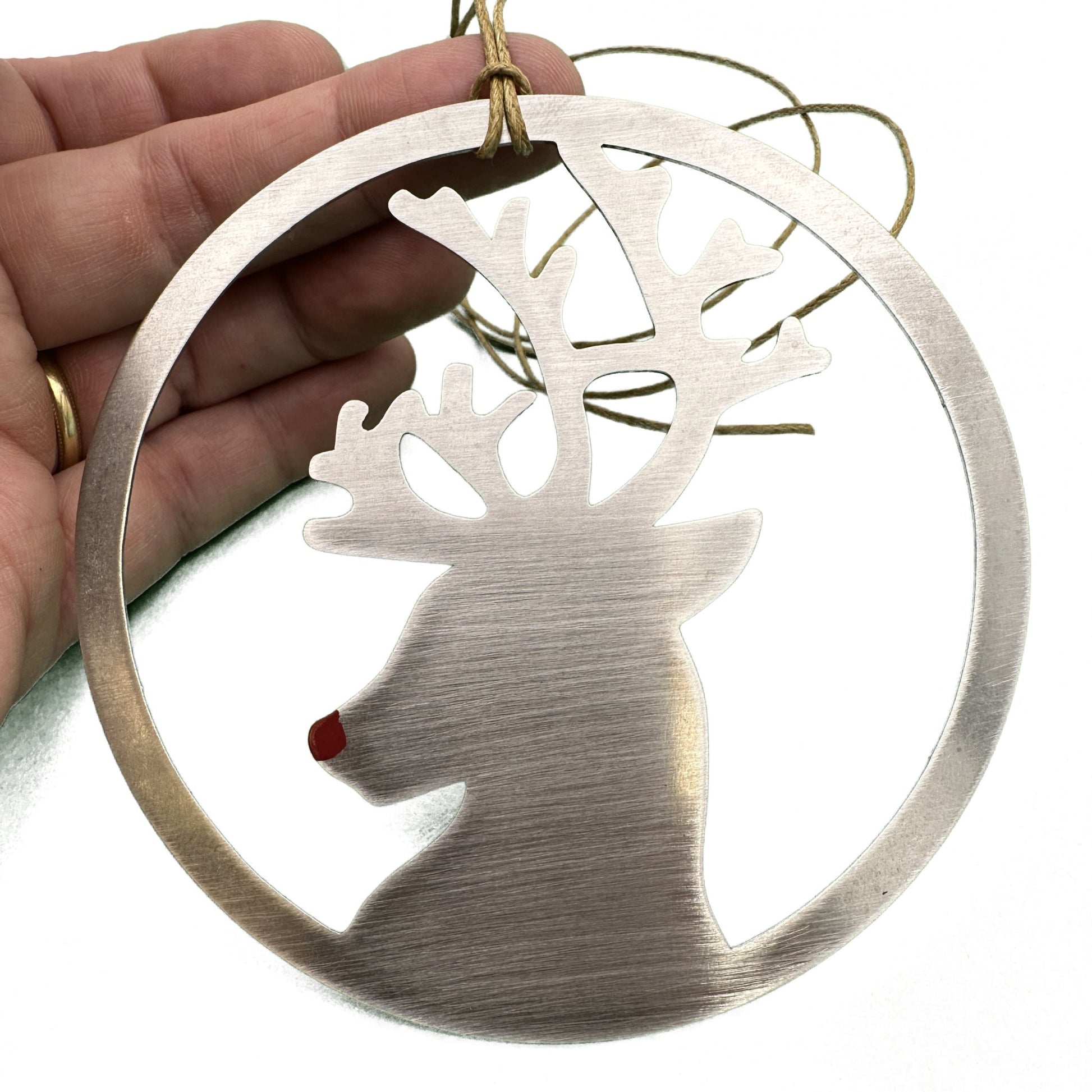 Season's Greetings Card and Reindeer ornament - Authenticaa