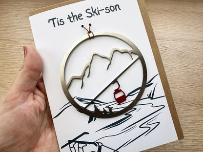 'Tis the Ski - son Card and Gondola Ornament - Authenticaa