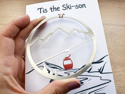 'Tis the Ski - son Card and Gondola Ornament - Authenticaa