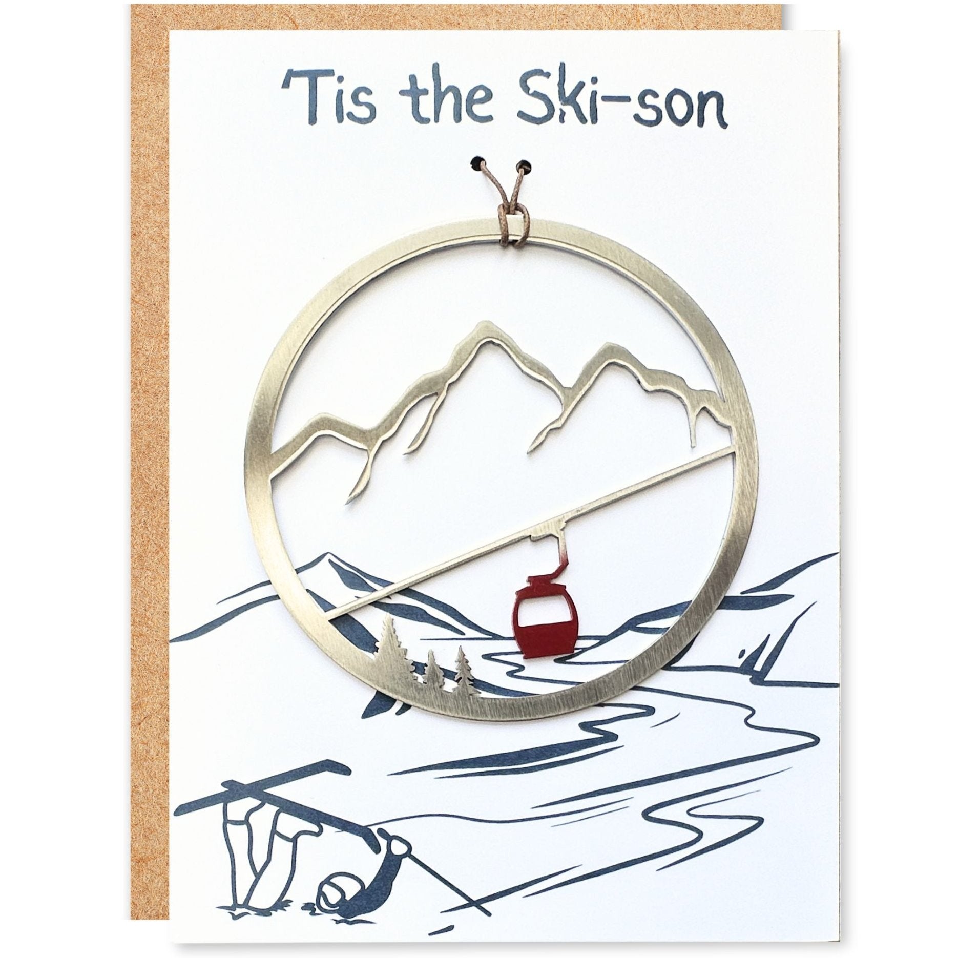 'Tis the Ski - son Card and Gondola Ornament - Authenticaa