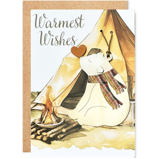 Warmest wishes Card and Bear Love Ornament - Authenticaa