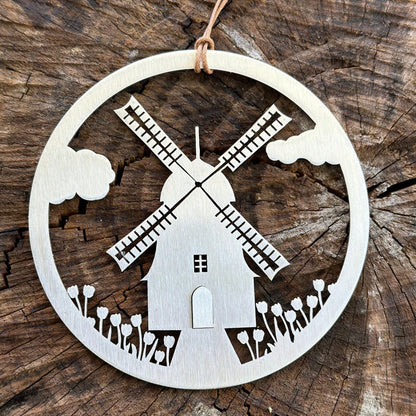 Windmill Ornament with optional greeting card - Authenticaa